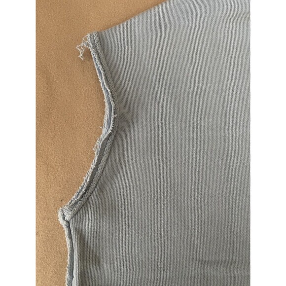 Free People WE THE FREE Blue Terry Cloth Drop Tail Muscle Tank, Medium NWOT - Picture 11 of 11